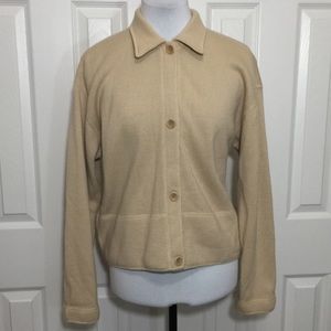 J. Crew Cream Size Petite Medium Cardigan